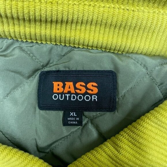 Bass Outdoor Corduroy Worker Shirt XL Antique Moss Durable Shacket a1694 - Picture 4 of 9